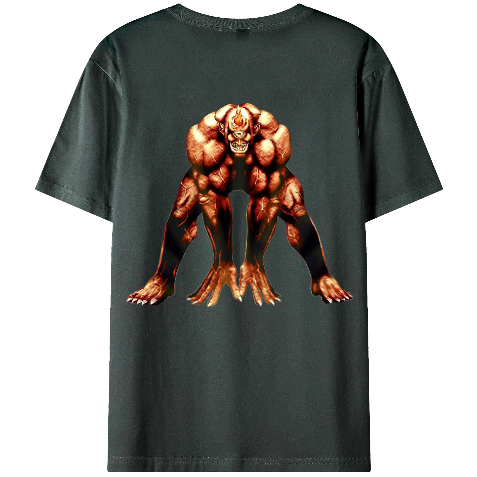 （画像用） 遊☆戯☆王 Yu-Gi-Oh! 綿100％ メンズ半袖Tシャツ（バックプリント） 通気性